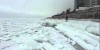 Scary Sounds Of Frozen Sea. Odessa, Ukraine