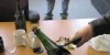 Removing A Champagne Cork With A Sword