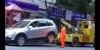 Shanghai Lady Drives Off With Tow Truck