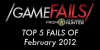 Game Fails: Best Fails Of February 2012