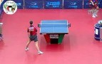 Kuwait Open: Behind-the-back Shot. Quentin Robinot-kiryl Barabanov, Table Tennis Trick-shot 2013